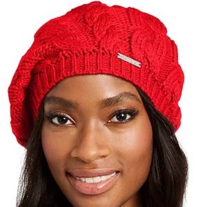 Beret—Michael Kors Macy’s Exclusive Red Knit Hat
